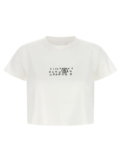 MM6 Maison Margiela White Cotton T-Shirt - Image 1
