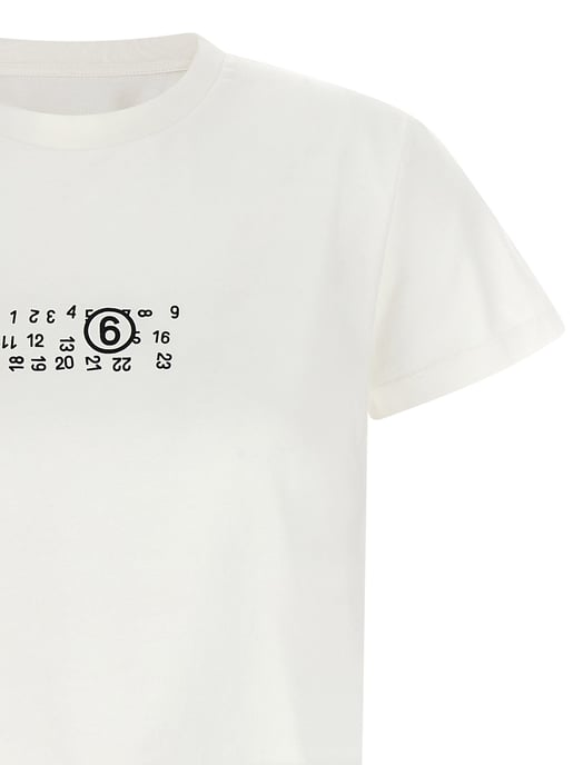 MM6 Maison Margiela White Cotton T-Shirt - Image 3