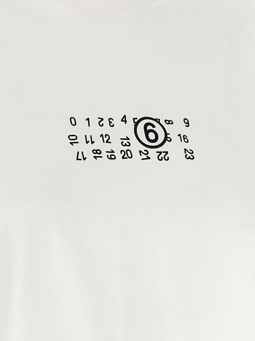 MM6 Maison Margiela White Cotton T-Shirt - Image 4