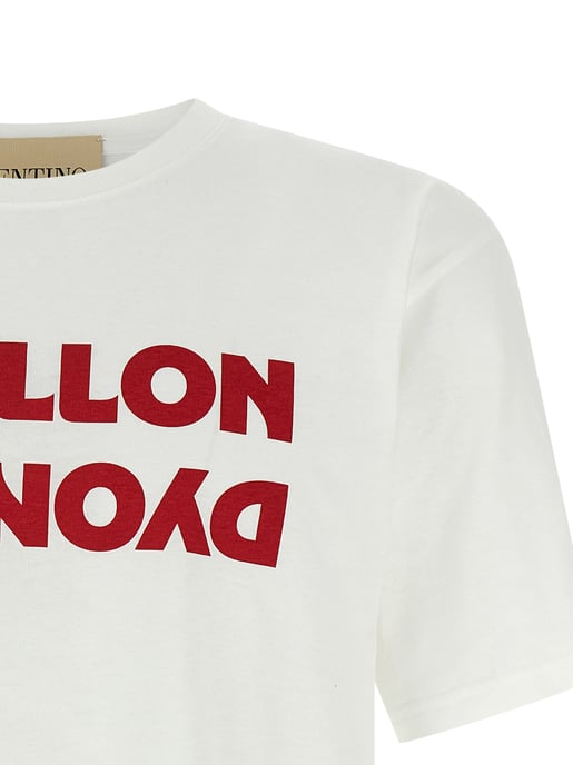 Valentino Garavani Vit Bomulls T-Shirt - Image 3