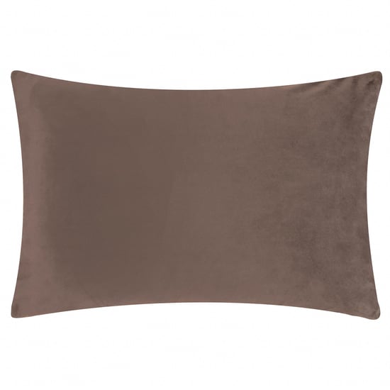 Furn Softie Grid Quilted Cushion Cover, Chocolate/Sand - Image 2
