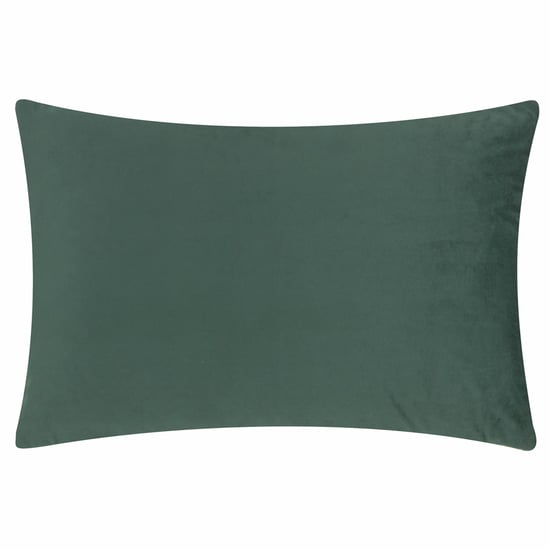 Furn Softie Grid Quilted Polyester Filled Cushion, Green - Image 2