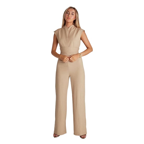 Odd Muse Dames/Dames Jumpsuit met Strikband (Kameel) - Image 1