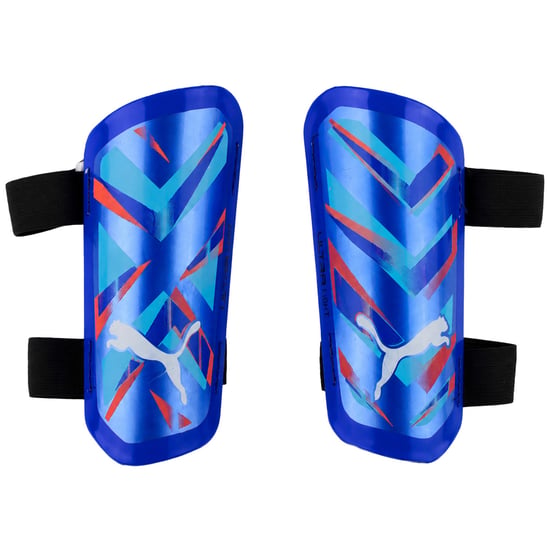 Puma Ultra Light Strap Mens Blue Shin Guards - Image 1