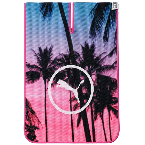 Puma x Palm Tree Crew Pink Golf Towel - Image 1
