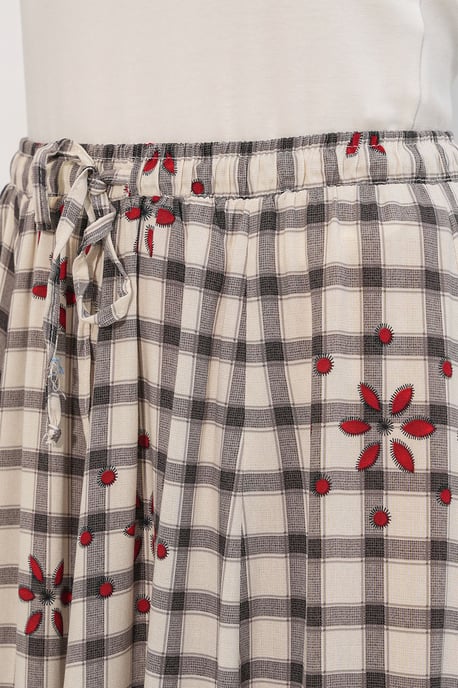 High-Waist Plaid Maxi Skirt - Image 6