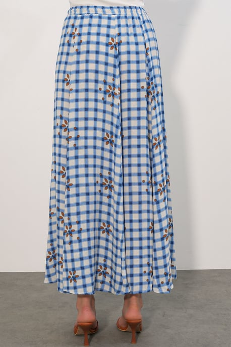 High-Waist Plaid Maxi Skirt - Image 6