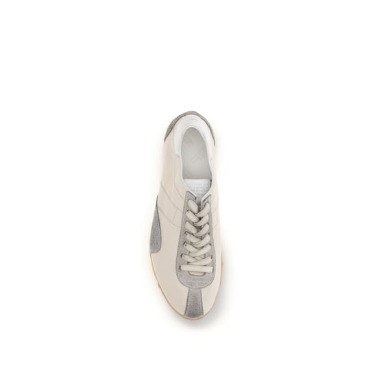 Maison Margiela Beige Kalfsleren Bos Taurus Sport Sneakers - Image 4