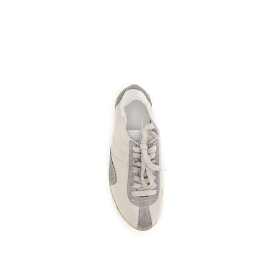 Maison Margiela Beige Geitenhuid Atletieksneakers - Image 4