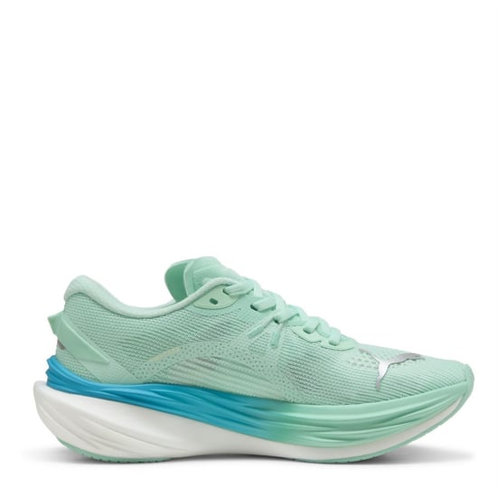 Women's Puma Nitro 3 Fade Road Running Shoes in Mint Melt - Image 4
