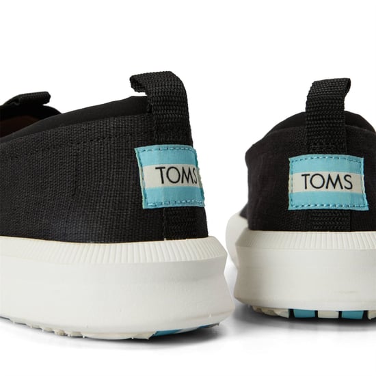 Men's Toms Sneak Ladies in Black - Image 3