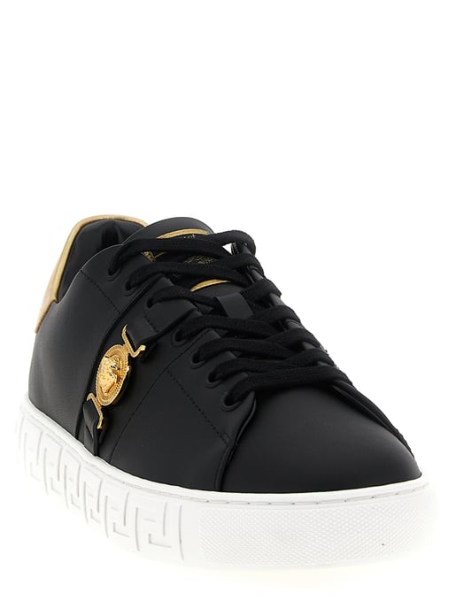 Versace Svarta Nylon Lågskor - Image 2