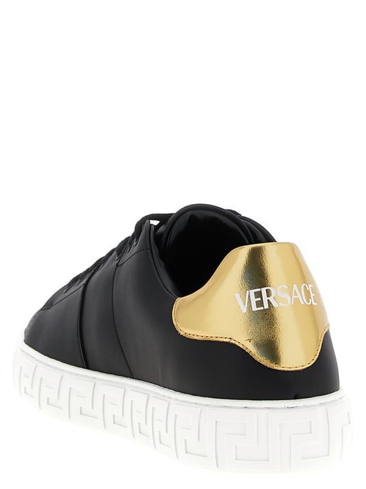Versace Svarta Nylon Lågskor - Image 3