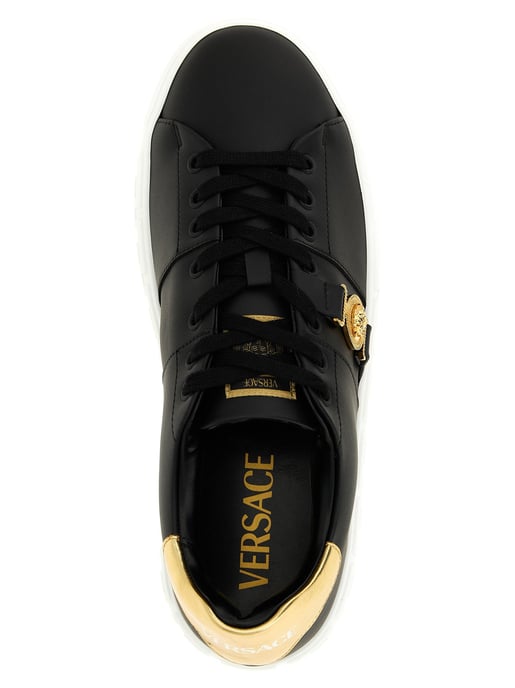 Versace Svarta Nylon Lågskor - Image 4
