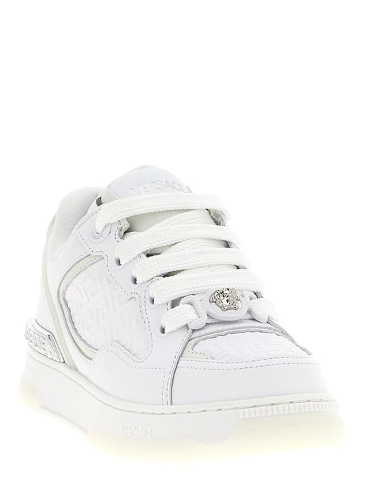 Versace Witte Kalfsleren Lage Sneakers - Image 2