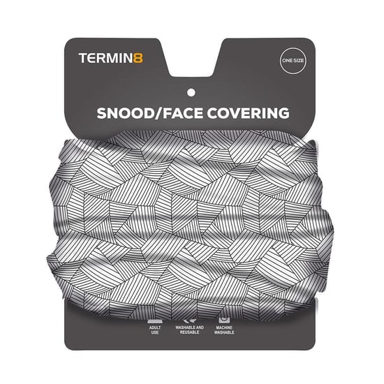 Termin8 Unisex Winter Grey Geo Snood - Image 6