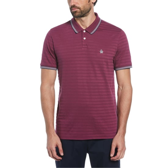 Men's Original Penguin Regular Fit Solid Shirt in Amaranth - Image 1