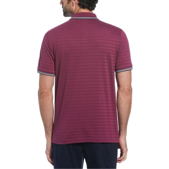 Men's Original Penguin Regular Fit Solid Shirt in Amaranth - Image 3