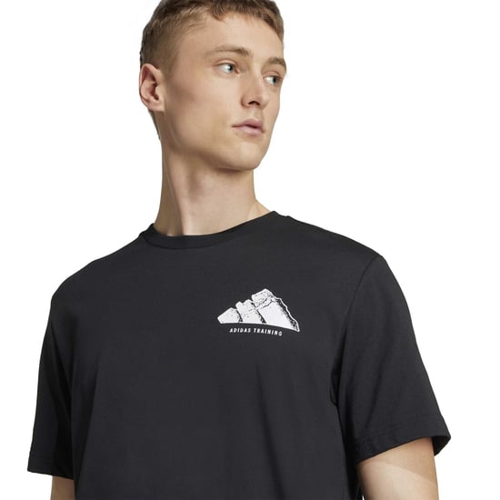 Men's adidas M Vntg G T-Shirt in Black - Image 4