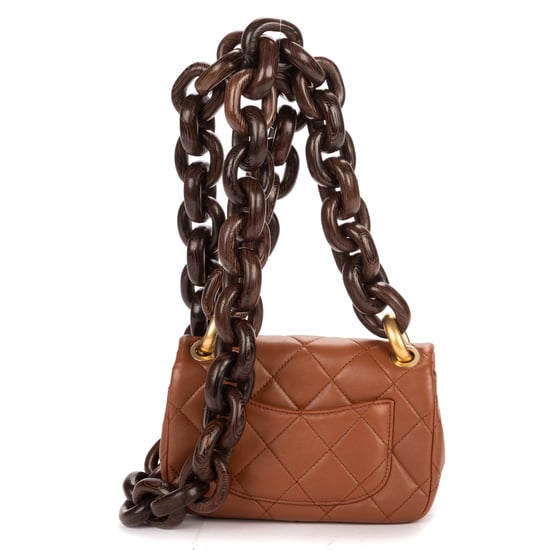 2023 Mini Wenge Wood Flap Bag Mini schoudertas - Image 5