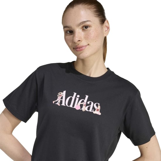 Women's adidas Sft Sport T in Black - Image 4