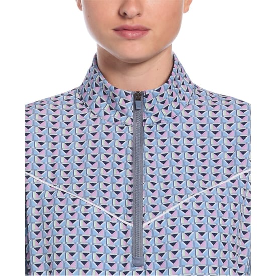 Women's Callaway Tech Top Zip Neck Long Sleeve Athletic in Flint Stone - Image 2