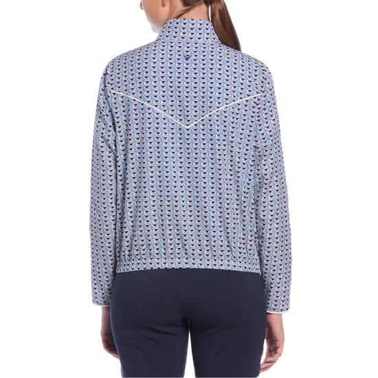 Women's Callaway Tech Top Zip Neck Long Sleeve Athletic in Flint Stone - Image 3