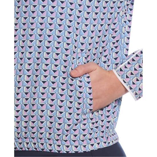 Women's Callaway Tech Top Zip Neck Long Sleeve Athletic in Flint Stone - Image 4