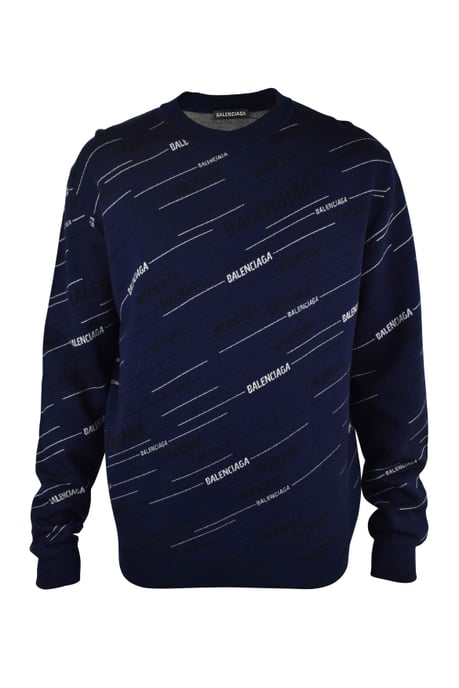 Balenciaga Trui met het Alphabet-logo Blauw - Image 1