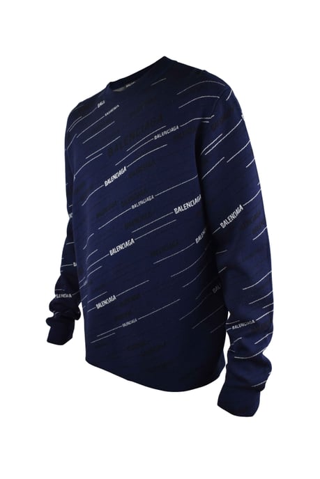 Balenciaga Trui met het Alphabet-logo Blauw - Image 2
