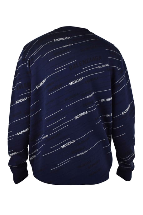 Balenciaga Trui met het Alphabet-logo Blauw - Image 3