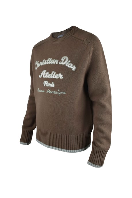 Dior CD Atelier Knit Sweater Brown - Image 2