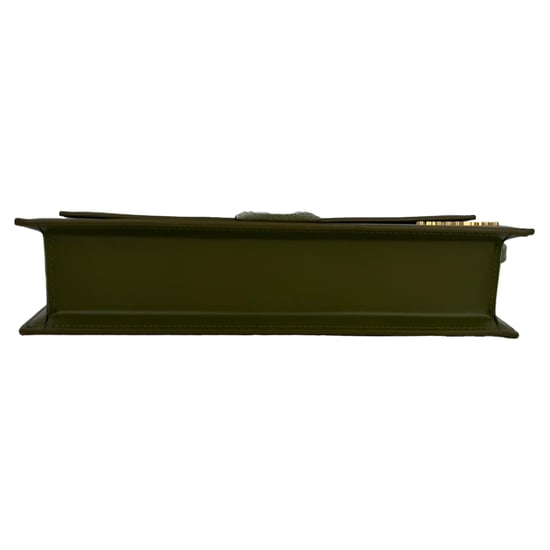 Jacquemus The Long Bambino Flap Shoulder Bag in Olive Calf Leather - Image 6