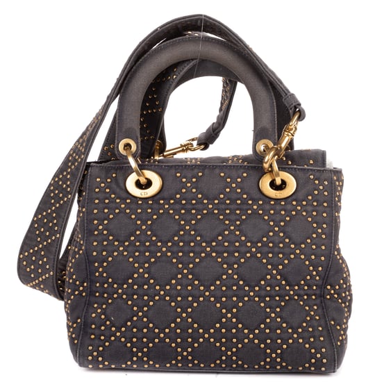 Medium Studded Lady Dior Flap Medium Shoulder Bag - Image 5