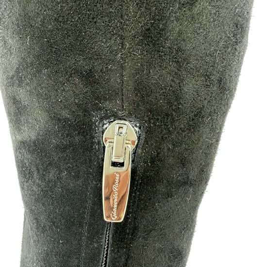 Gianvito Rossi Block-Heel Knee-High Boots in Black Suede - Image 5