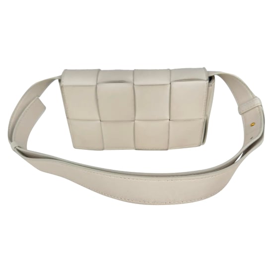 Bottega Veneta Maxi Intreccio De Riem Cassette Tas in Wit Nappa Leer - Image 2