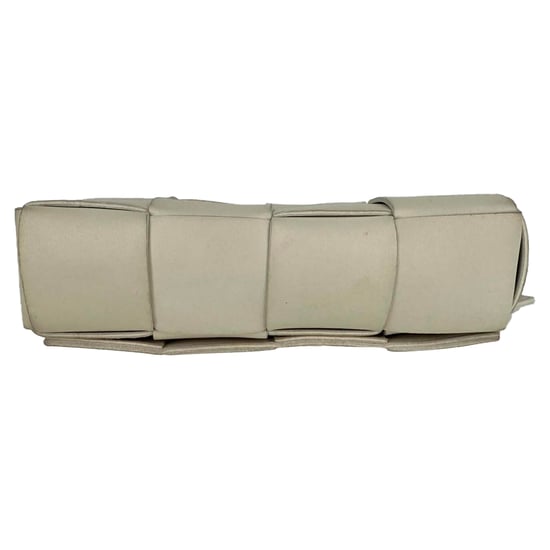 Bottega Veneta Maxi Intreccio De Riem Cassette Tas in Wit Nappa Leer - Image 4