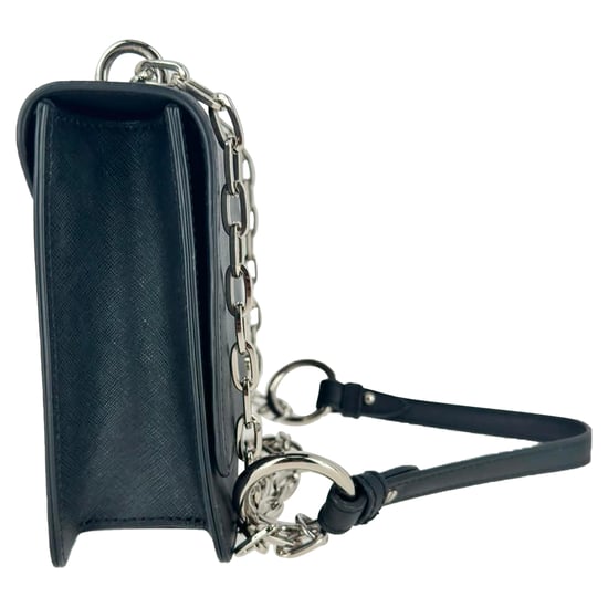 Vivienne Westwood Debbie Shoulder Bag in Black Leather - Image 3
