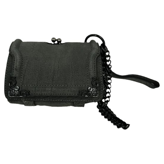 Alexander Mcqueen Chain Flap Shoulder Bag in Grey Leather - Image 1