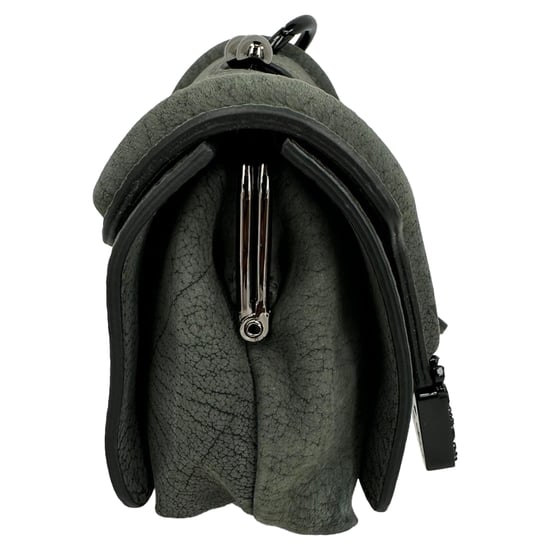 Alexander Mcqueen Chain Flap Shoulder Bag in Grey Leather - Image 3