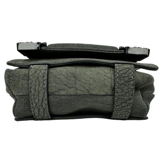 Alexander Mcqueen Chain Flap Shoulder Bag in Grey Leather - Image 5