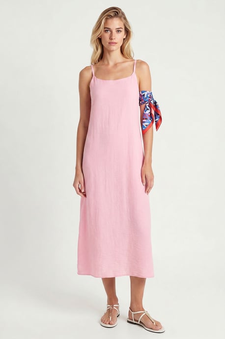 Katoenen Poplin Midi Slipdress - Image 3