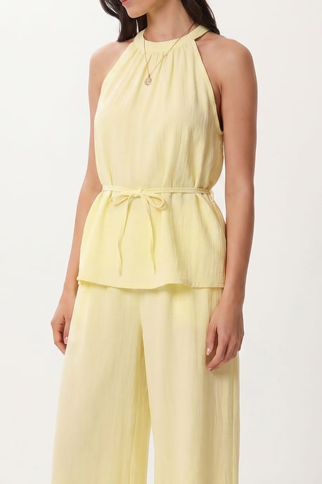 High Waist Halter Neck Two-Piece Coordinated Set - Image 4