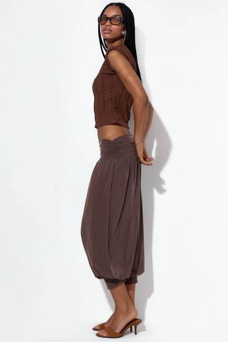 Women's Modal Polyester Capri Salwar Trousers - Image 2