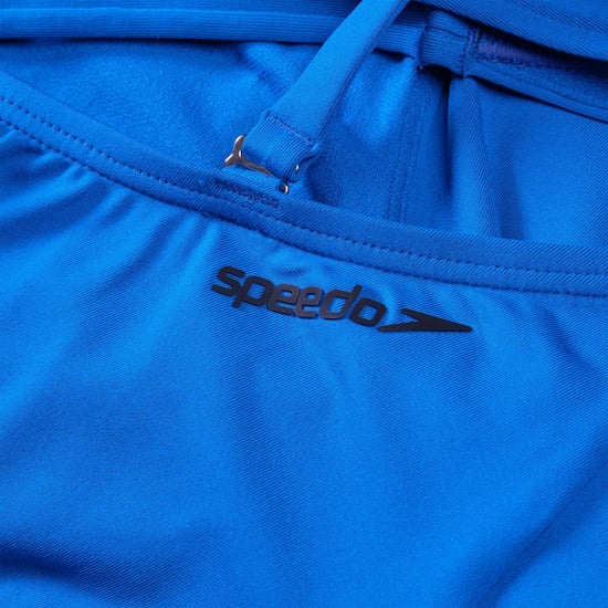 Women's Speedo Solid Patterned One Piece Swimsuit with Spaghetti Strap
in Blue - Image 3