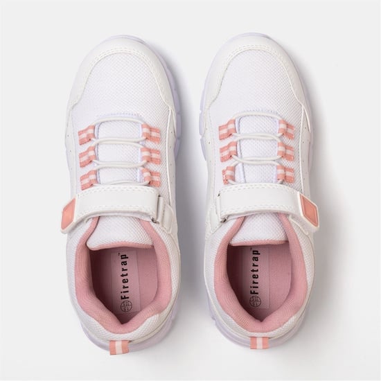 Girls Firetrap Trainers Child in White/Pink - Image 5