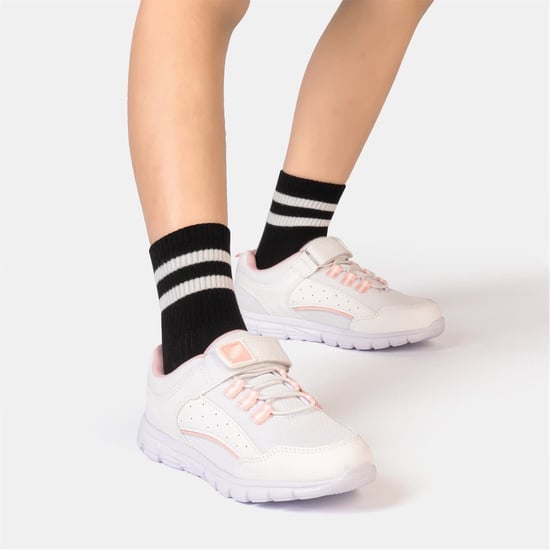 Girls Firetrap Trainers Child in White/Pink - Image 6