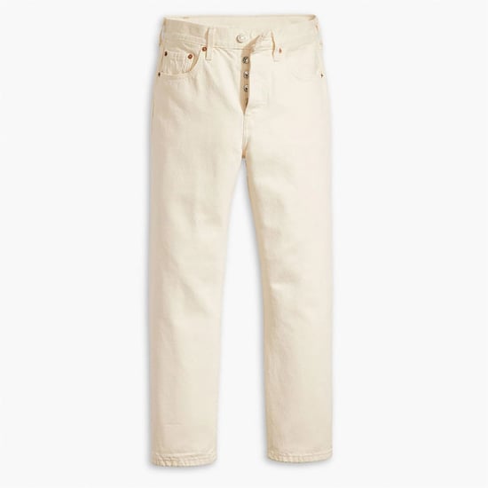 Women's Levis 501 Crop Long Live The Queen in Ethereal Ecru - Image 1