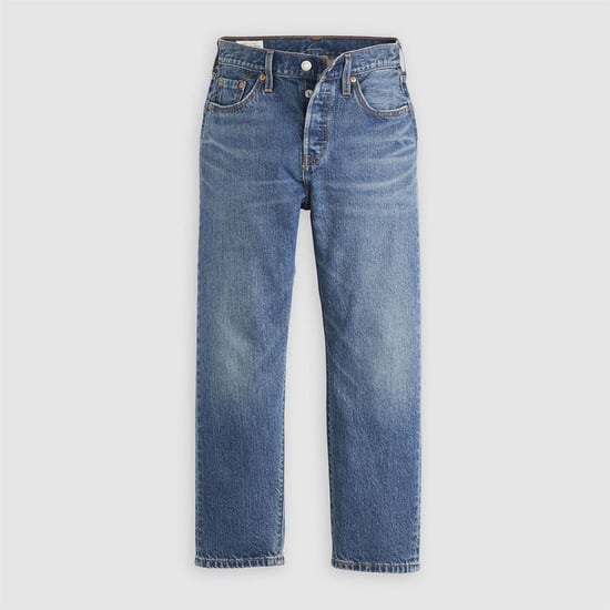 Women's Levis 501 Crop Lightweight Energy Re in Energy Refresh - Image 1