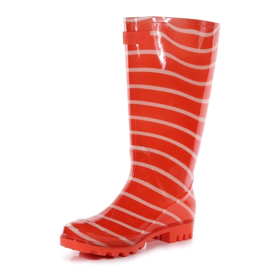 Women's Regatta Lady Wenlock Stripe Rain Boots in CrayonStripe - Image 3